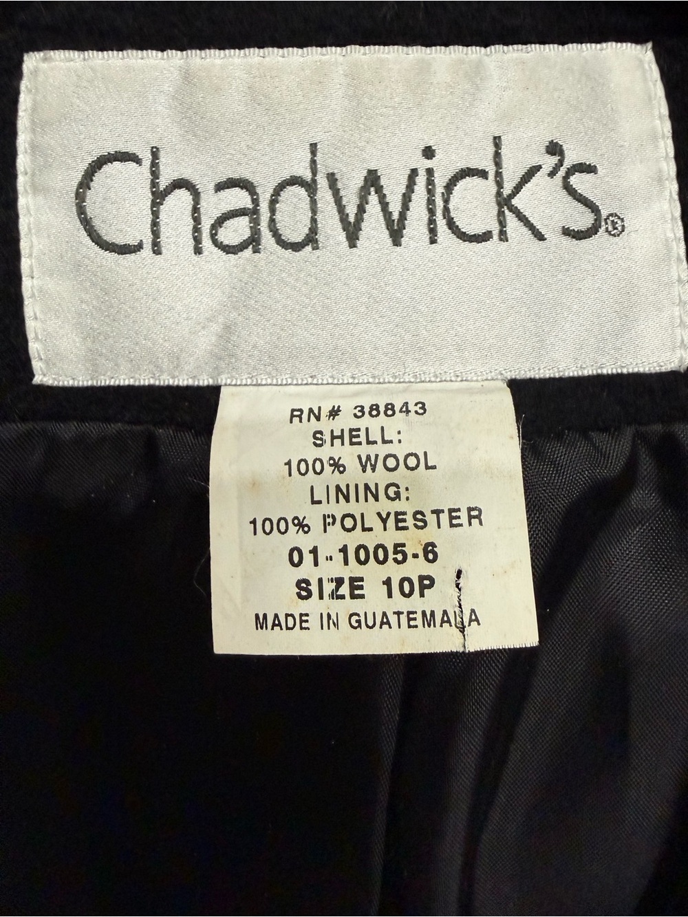 Chadwick’s Wool Trench Coat Size 10p View 3
